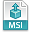 Extension, File, Msi Icon