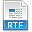 Extension, File, Rtf Icon