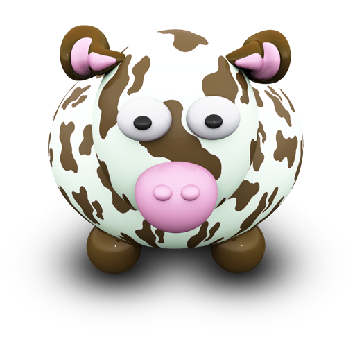 Brown, Cow, Spots Icon