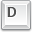 d, Key Icon