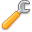 Orange, Wrench Icon