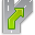 Intersection, Right, Routing Icon