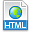 Extension, File, Html Icon