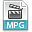 Extension, File, Mpg Icon