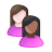 Female, Mixed, Race, Users Icon