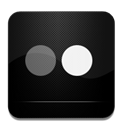 And, Black, Flickr, White Icon