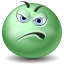 Displeased, Emoticon Icon