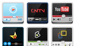 Video Websites Player Icons