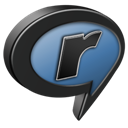 And, Black, Blue, Realplayer Icon