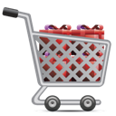 Cart, Full, Gifts, Of, Shopping Icon