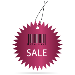 Barcode, Label, Sale Icon