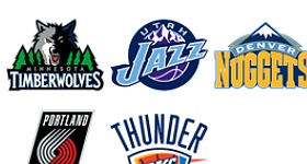 NBA Northwest Division Icons