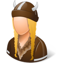 Female, Viking Icon