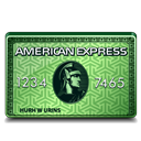 American, Express, Green Icon