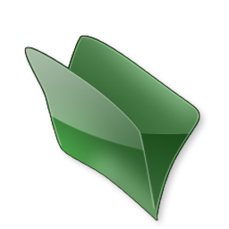 Dossier, Vert Icon