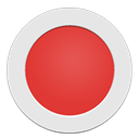 Circle, Red Icon