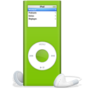 Ipod, Nano, Vert Icon