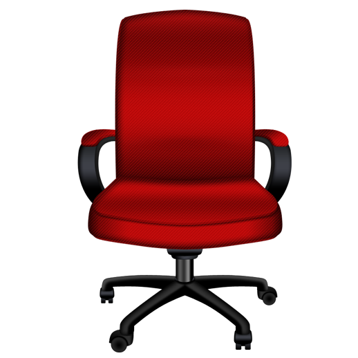 Chair, Office, Red Icon