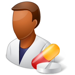 Dark, Male, Pharmacist Icon