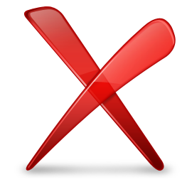 Red, x Icon