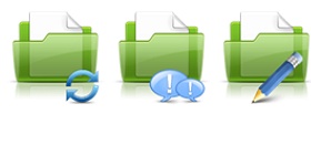 Green Folders Icons