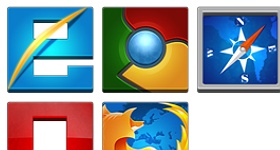 5 Simple Browser Icons