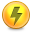 Lightning, Round Icon