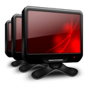 Black, Red, Workgroup Icon