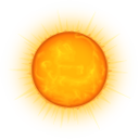 Hot, Sun Icon