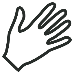 Hand, Outline Icon