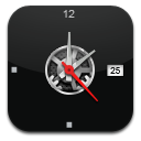 Black, Clock Icon
