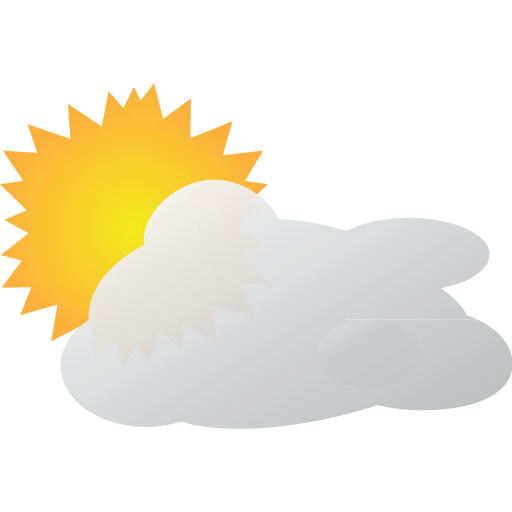 Mostly, Sunny, Weather Icon