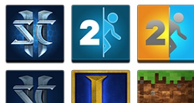 5 Simple Games Icons