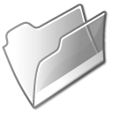 Folder, Grey, Open Icon