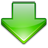 Arrow, Down, Download, Green, Update Icon