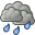 Scattered, Showers, Weather Icon