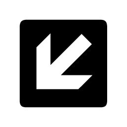 Arrow, Down, Left Icon