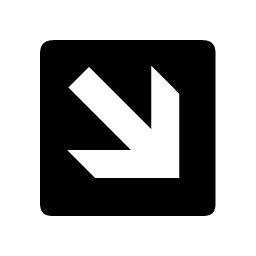 Arrow, Down, Right Icon