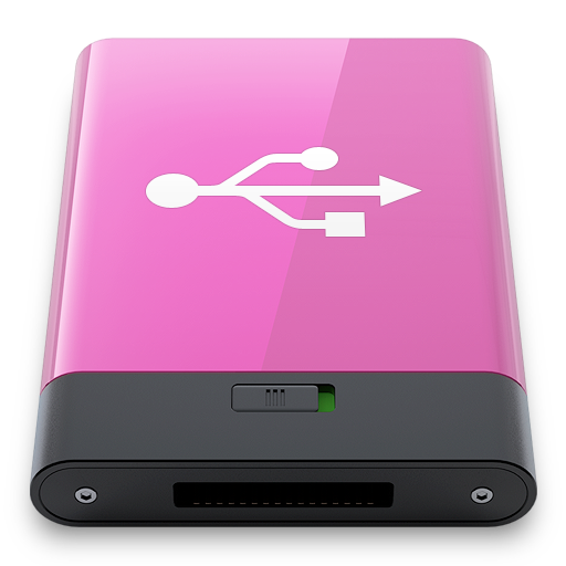Pink, Usb, w Icon