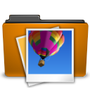 Folder, Image, Orange, Picture Icon