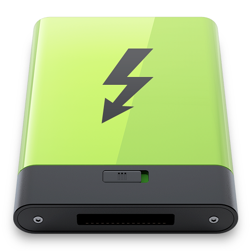 Green, Thunderbolt Icon