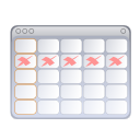 Calendar, Evolution Icon
