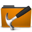 Development, Folder, Orange Icon