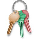 Key, Keychain, Lock, Locked, Password, Security Icon