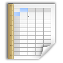 Application, Template, Vnd.Oasis.Opendocument.Spreadsheet Icon