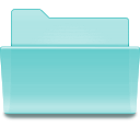 Blue, Folder, Green Icon