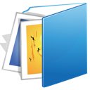 Blue, Folder, Images Icon