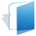 Blue, Folder, Light Icon