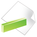 Document, Green, Minus Icon