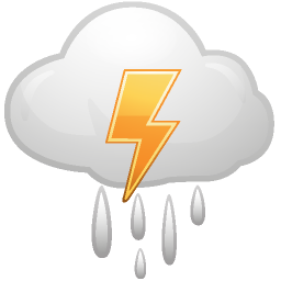 Cloud, Lightning, Weather Icon